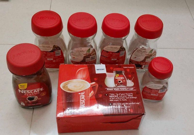 Nescafe Classic Coffee empty Jars Bundle