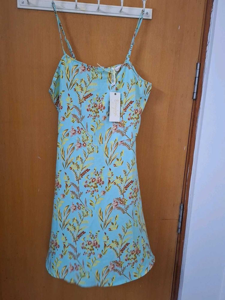 Floral Print Spaghetti Strap Dress