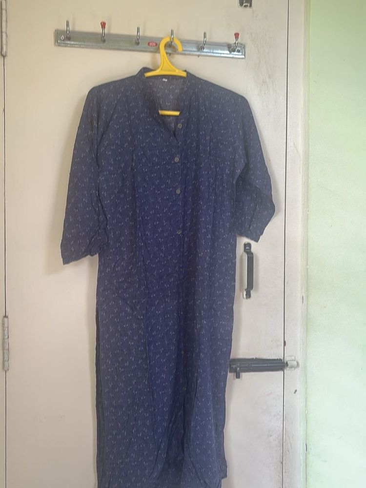 Stylish Blue Printed Kurta
