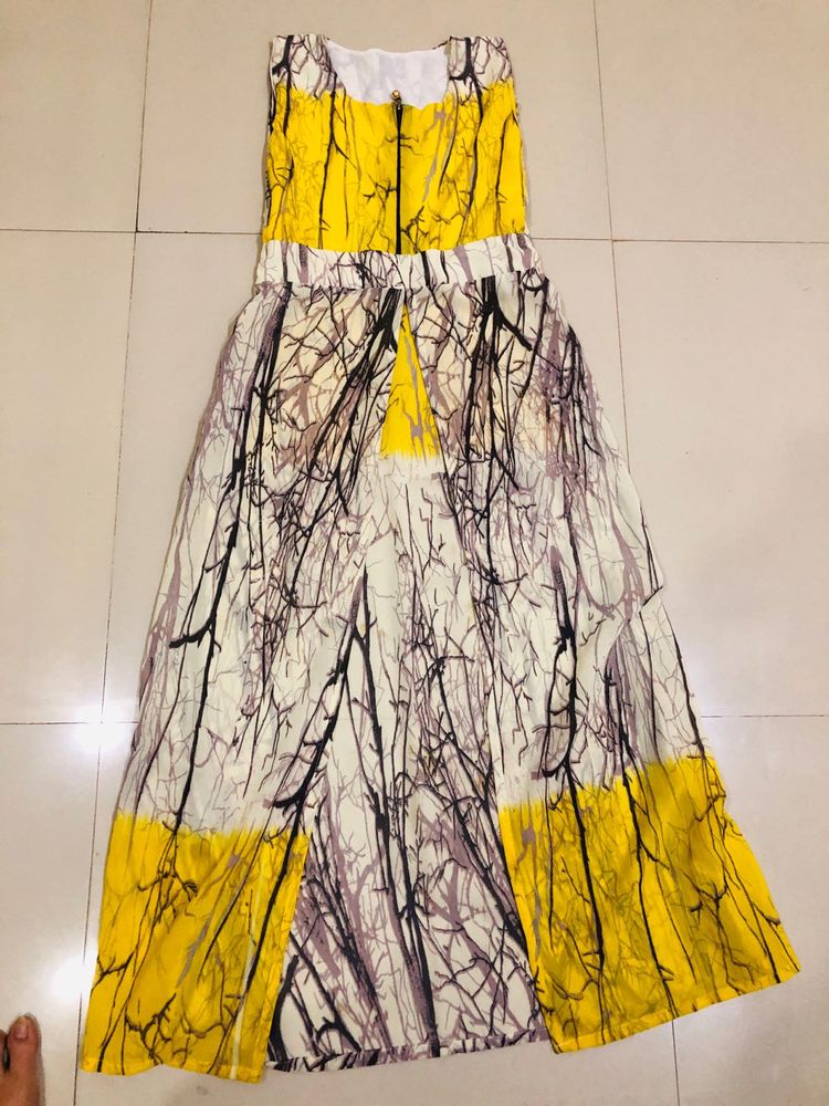 front slit Unique Print Maxi kurti