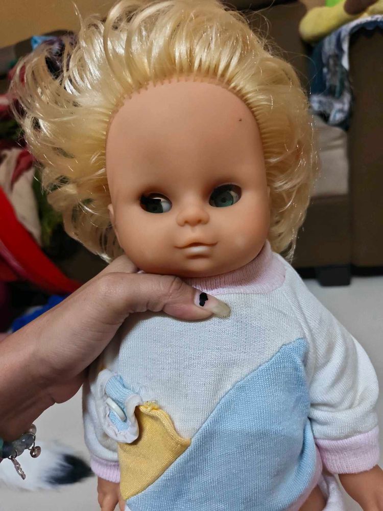 Vintage Baby Doll with Blonde Hair