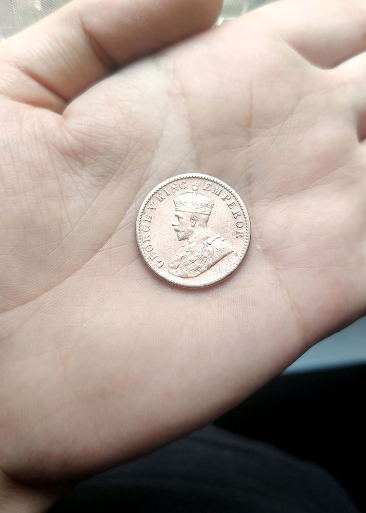 George V King Emperor One Quarter Anna 1929