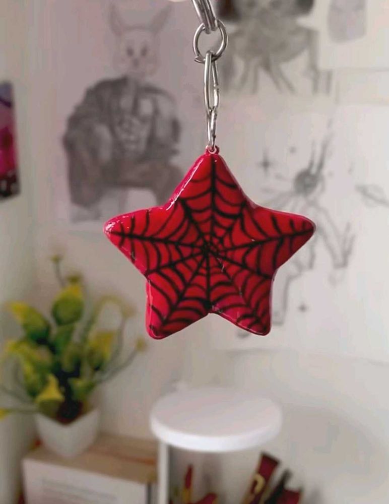 🕸️ Spiderman Star Bagcharm | Keychain ♥️