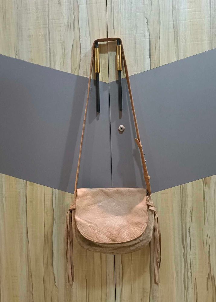 Pepe jeans Suede Fringe Crossbody Bag