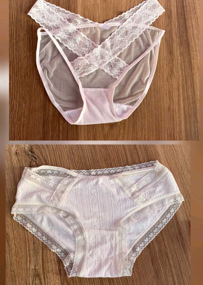 Lace Trim Bikini Panties