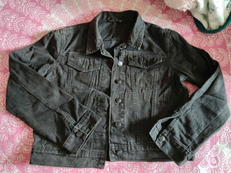 Classic Black Denim Jacket