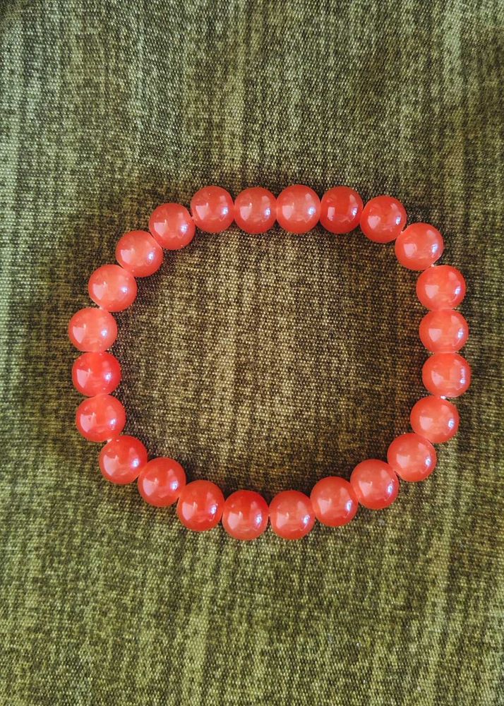 Orange Beaded Bracelet