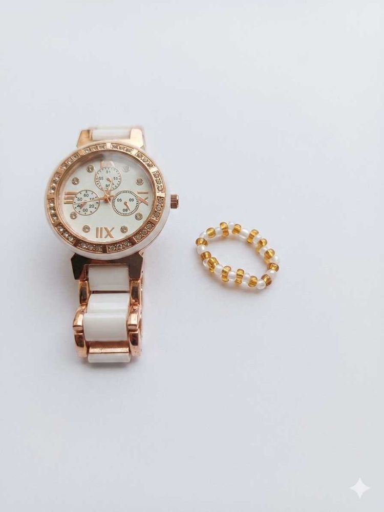 Elegant Women's Watch &amp; Ring Set