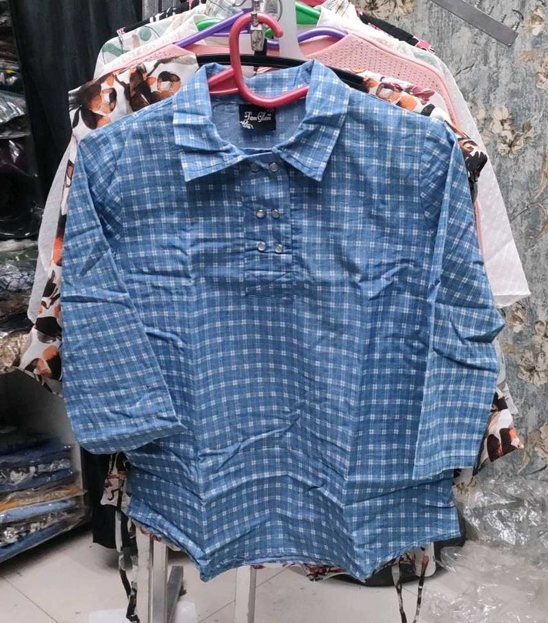 Blue Checked Shirt