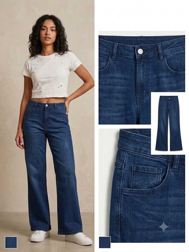 Flared Denim Jeans