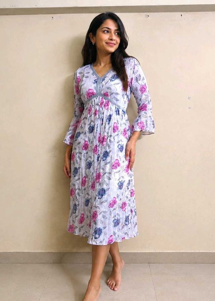 Beautiful Floral Midi Dress