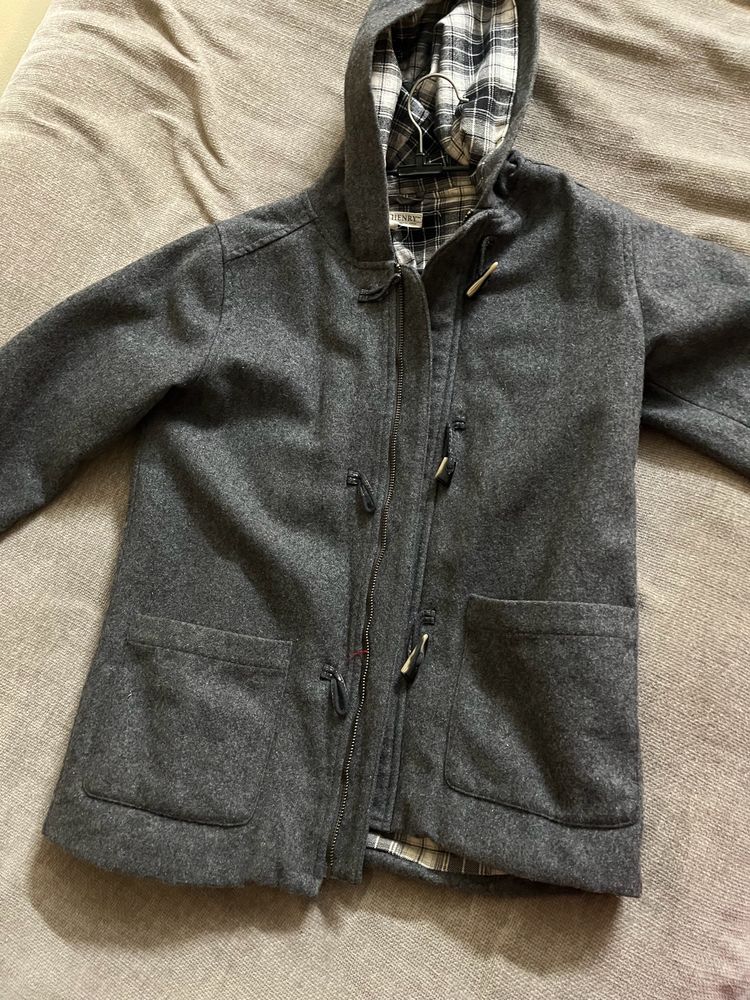 Grey Color Coat With Cap