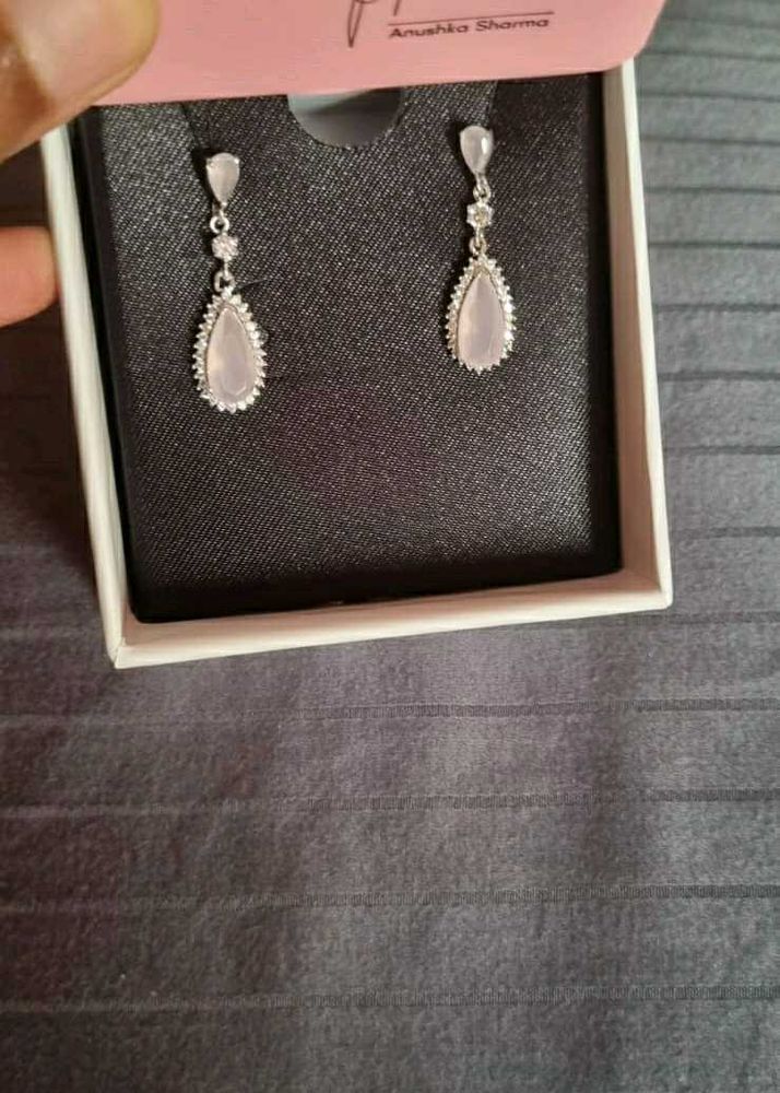 Elegant Teardrop Earrings with Crystals