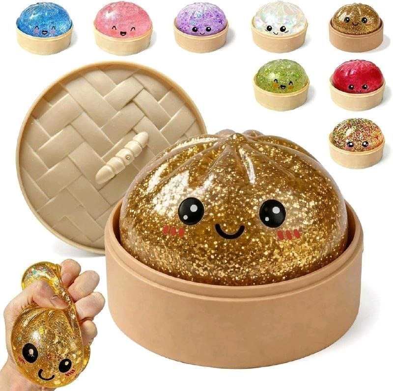 Sparkly Glitter dumpling Squishy Toy