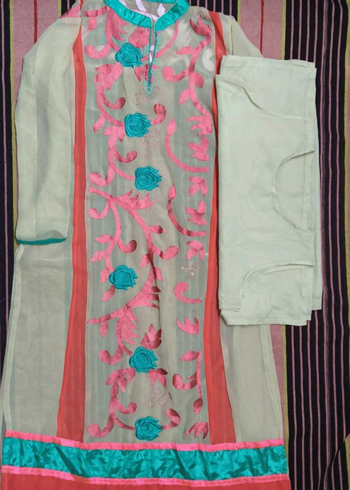 Embroidered Kurta with Pants