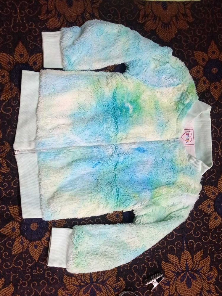 Cute Furry Tie-Dye Jacket