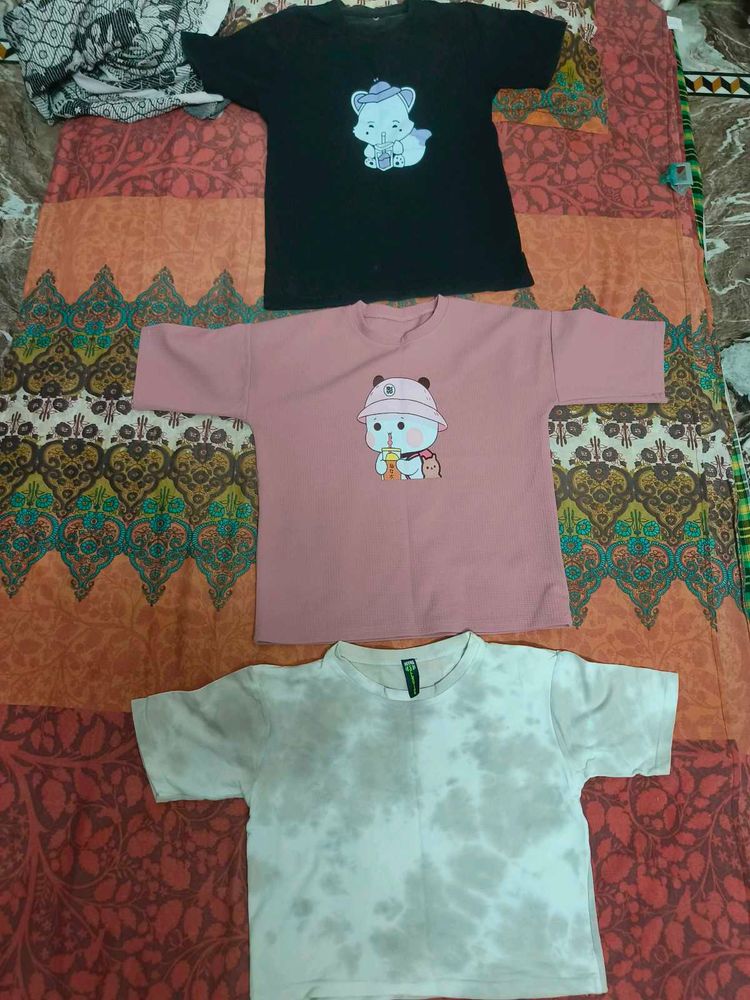 Cute Graphic T-Shirt Bundle pack of 3