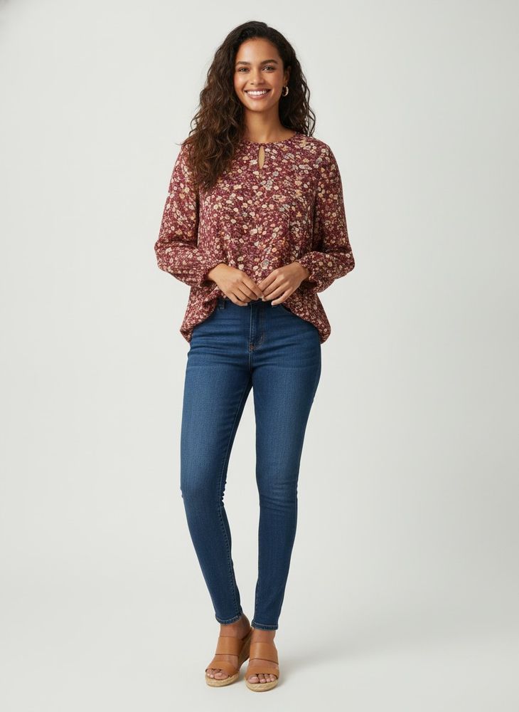 Floral Long Sleeve Blouse