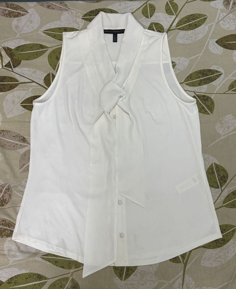 Korean Bow Tie Sleeveless Top