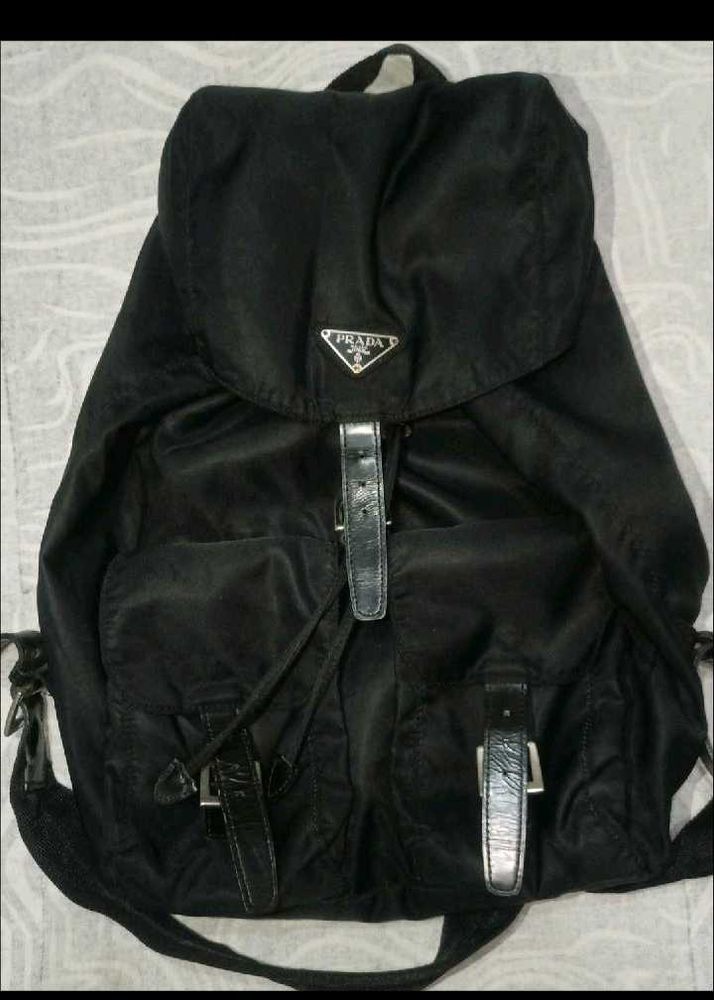 Prada Black Nylon Backpack