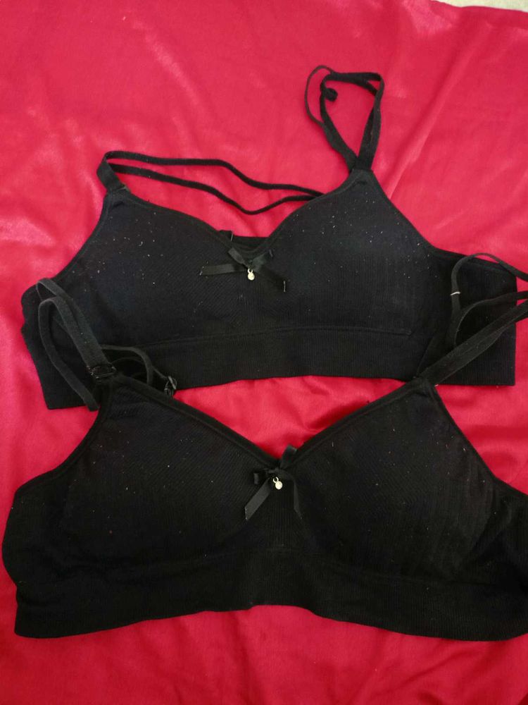 Black Sports Bras (Set of 2)