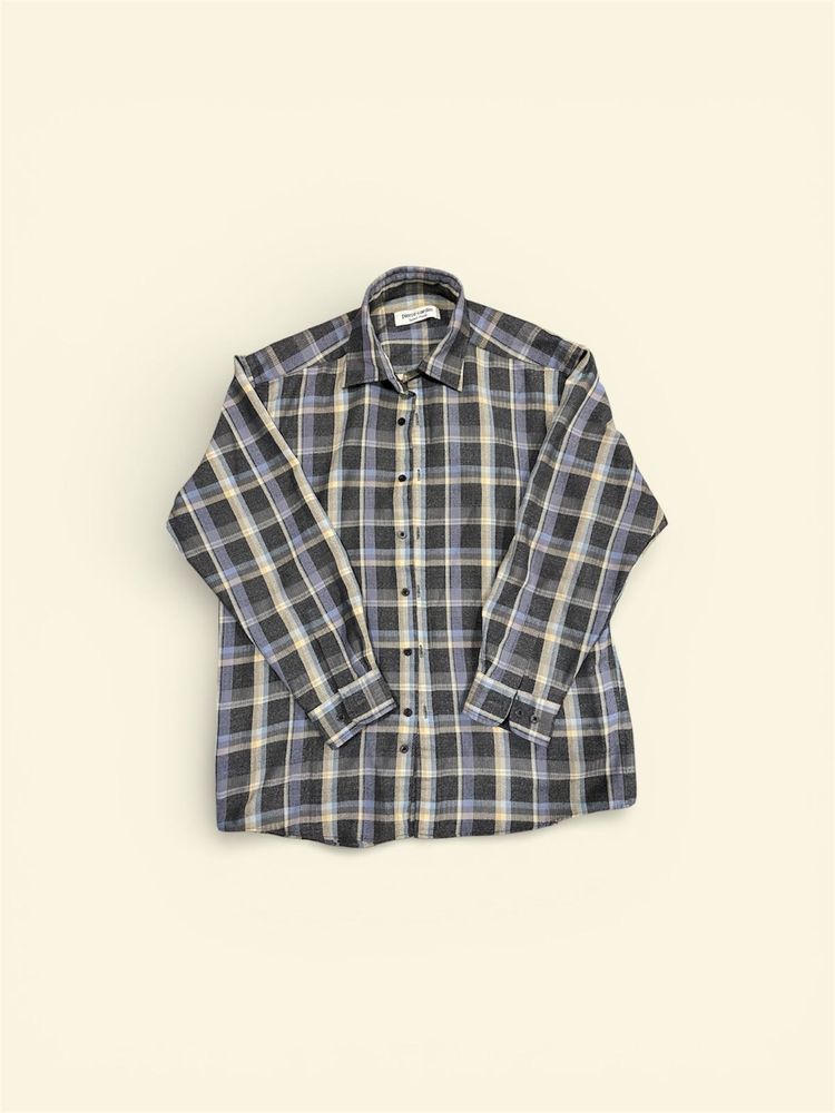 Pierre Cardin plaid shirt is a vintage-style