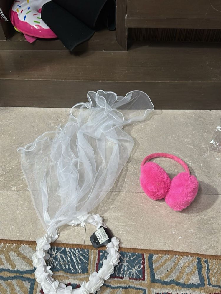 Bridal Veil and Pink Earmuffs