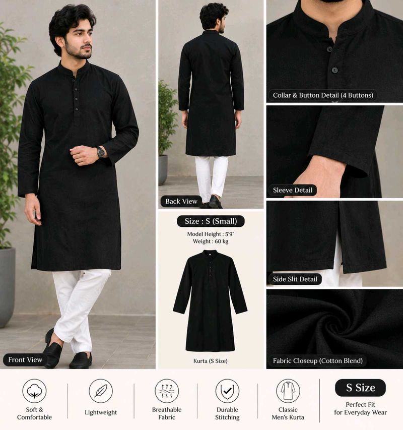black kurta