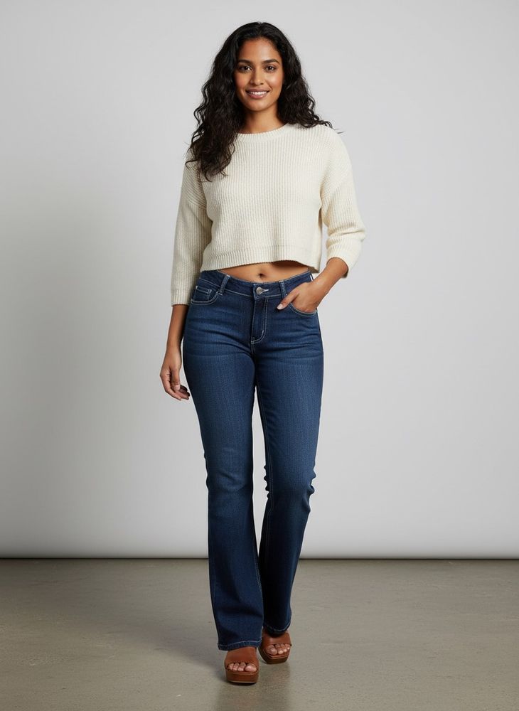 Revolta Dark Wash Flared Jeans