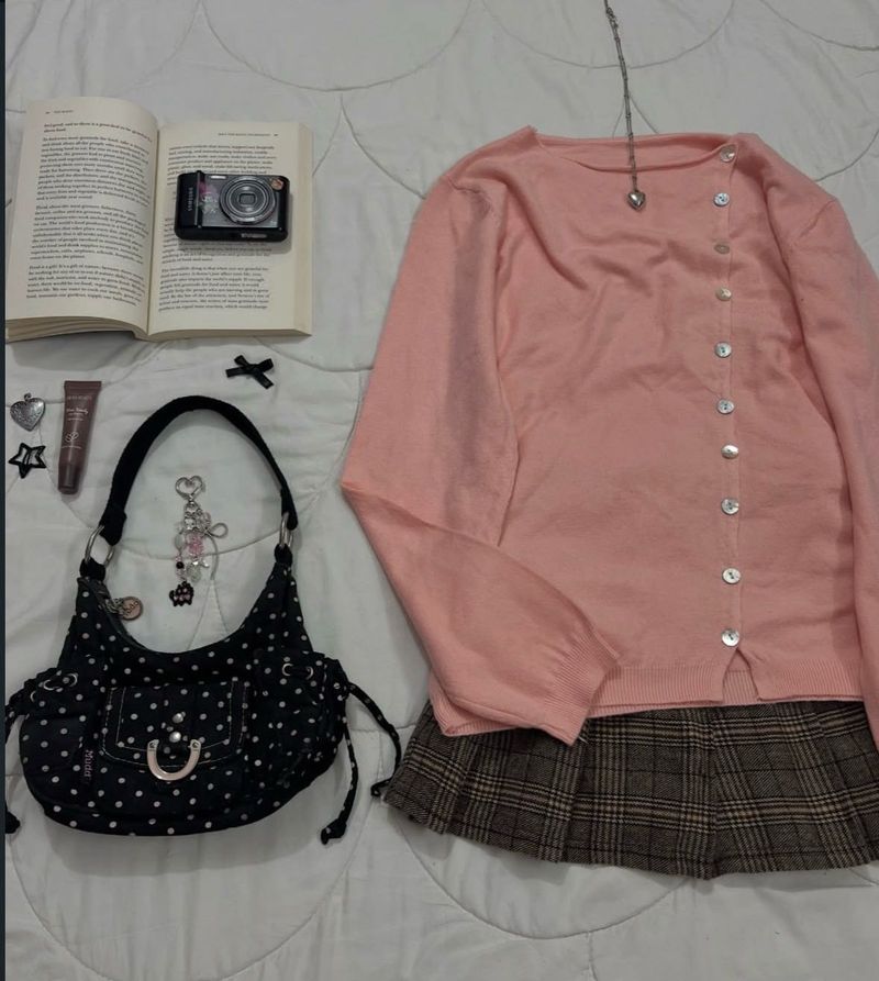 Chic Pink Cardigan top