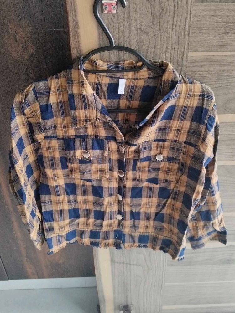 Plaid Crop Top