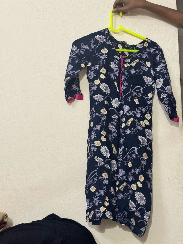 Floral Print Kurta