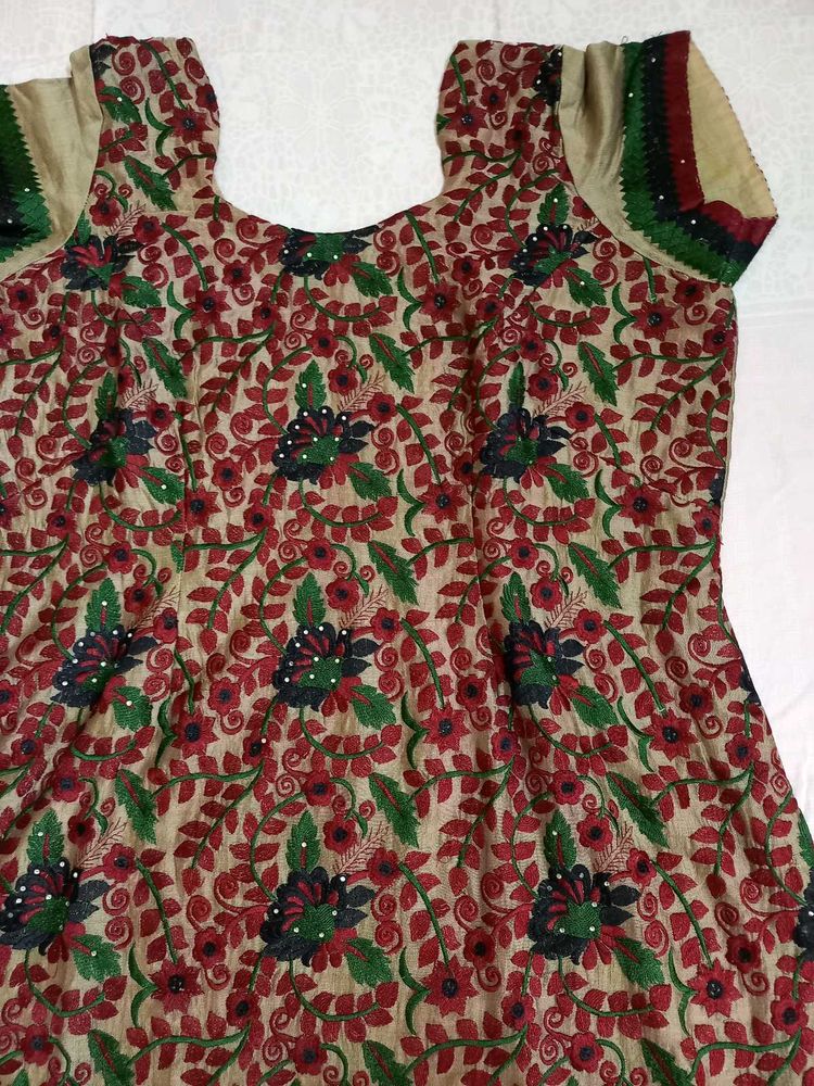 Embroidered Silk Blend shirt