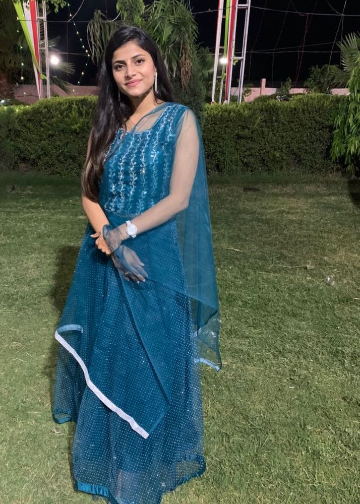 Stunning Teal Embellished Lehnga
