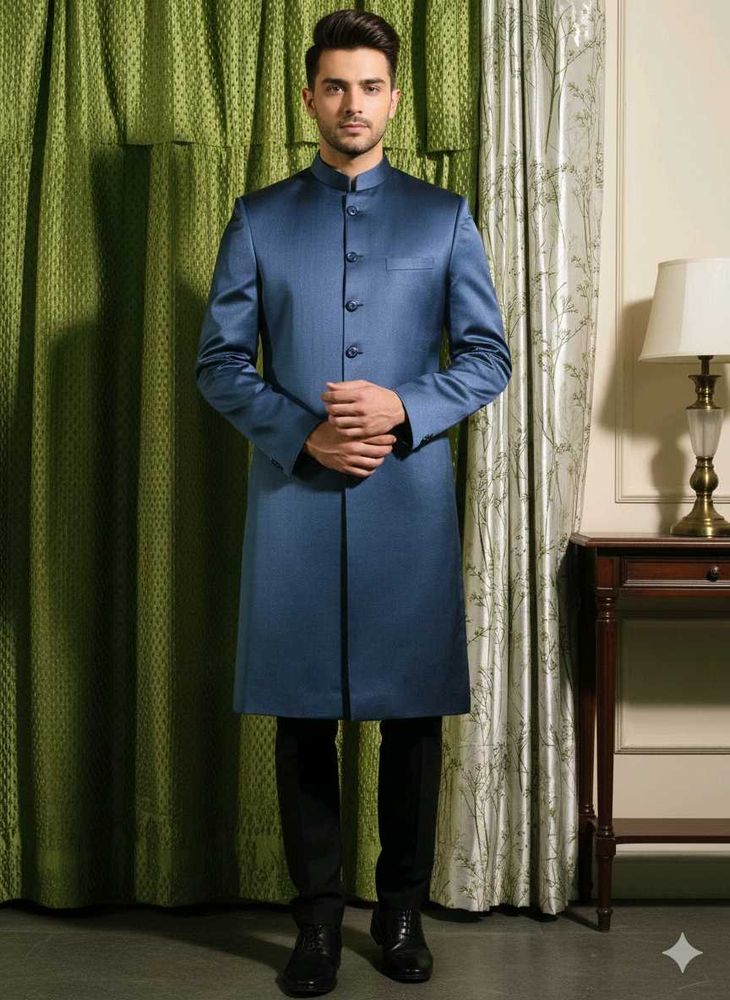 Elegant Blue Sherwani