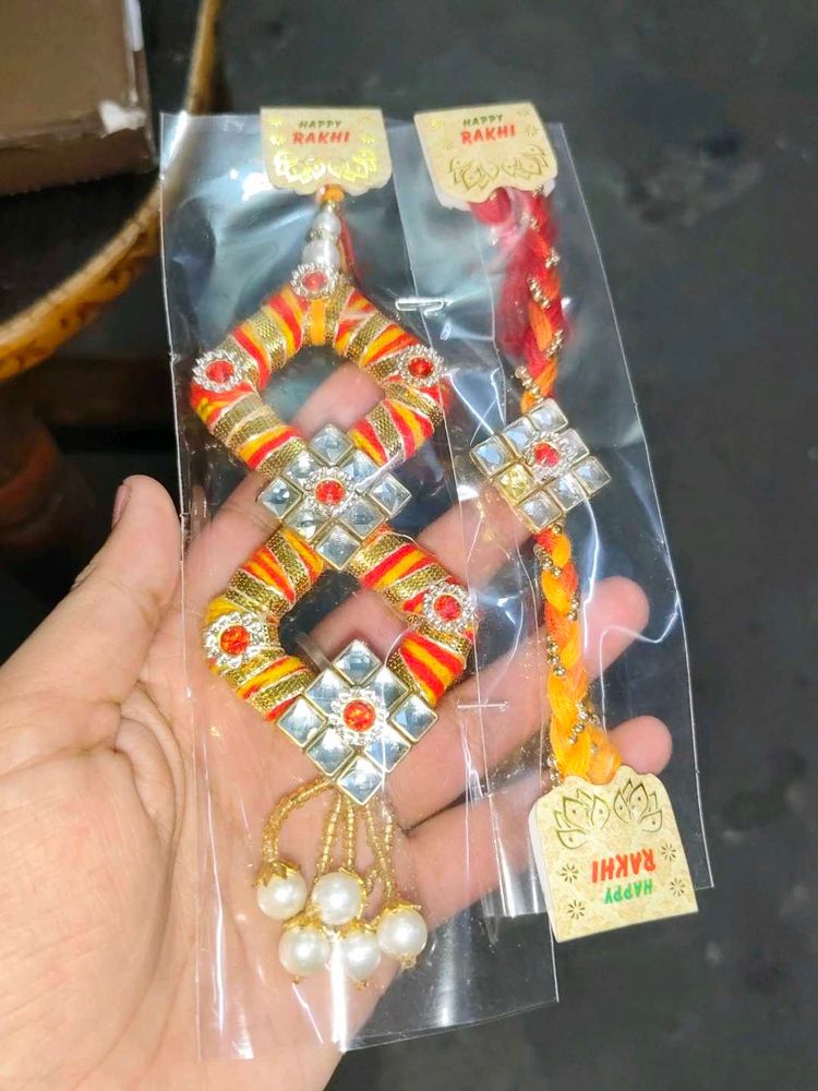Beautiful Handcrafted Rakhi Set