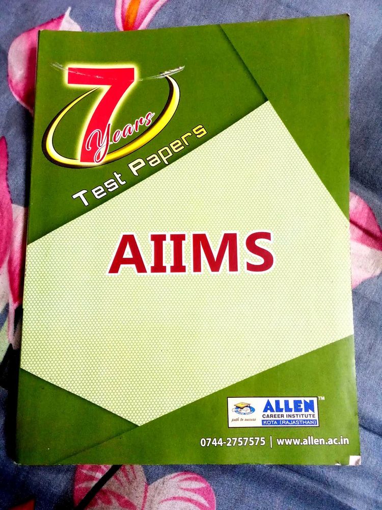 AIIMS 7 Years Test Papers 💚