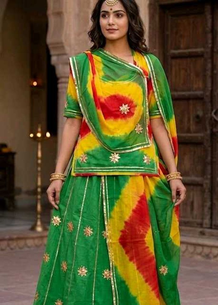 Vibrant Lehenga Choli rajputi suit