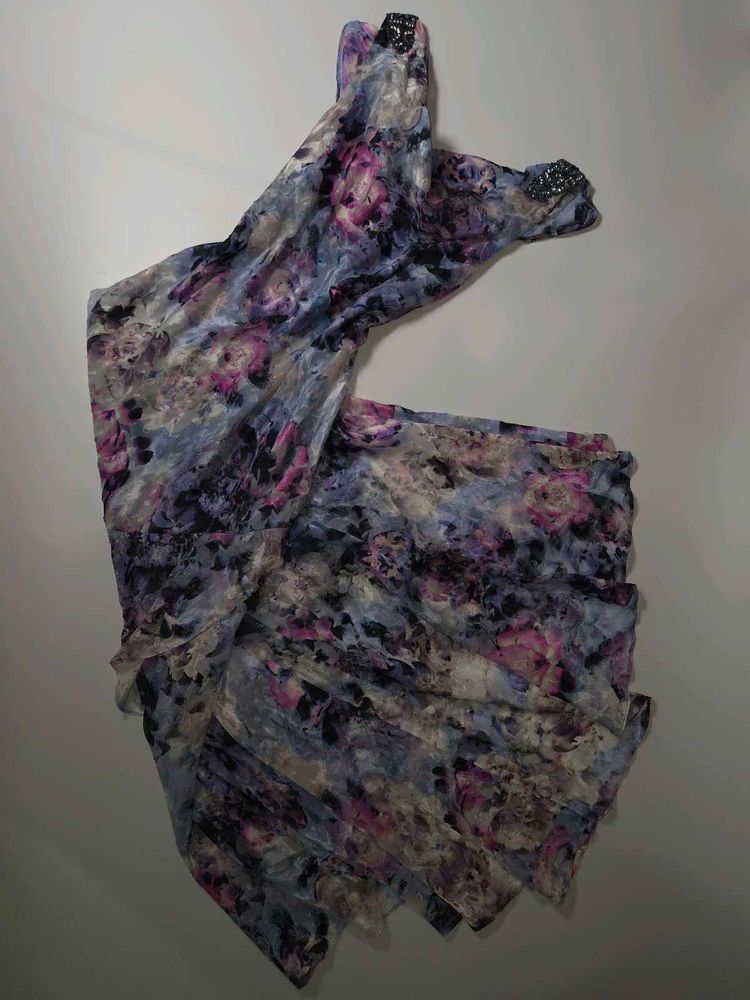 Elegant Floral Print Dupatta