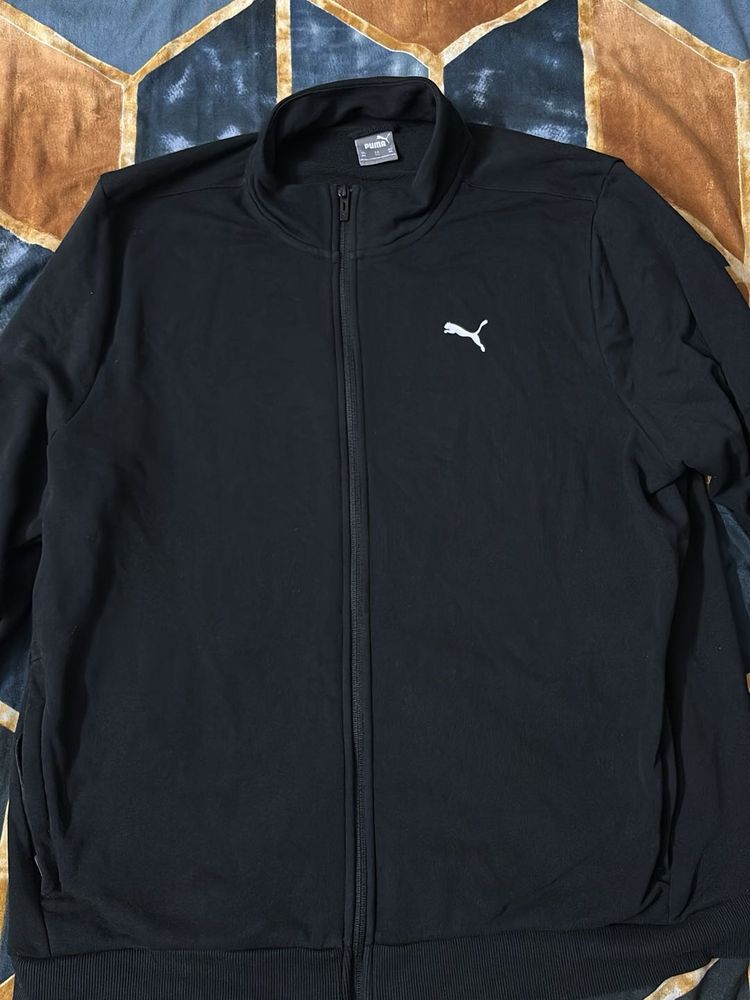 Puma Black Zip-Up Track Jacket