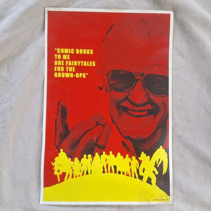 Vintage Stan Lee Comic Book Art Print Poster