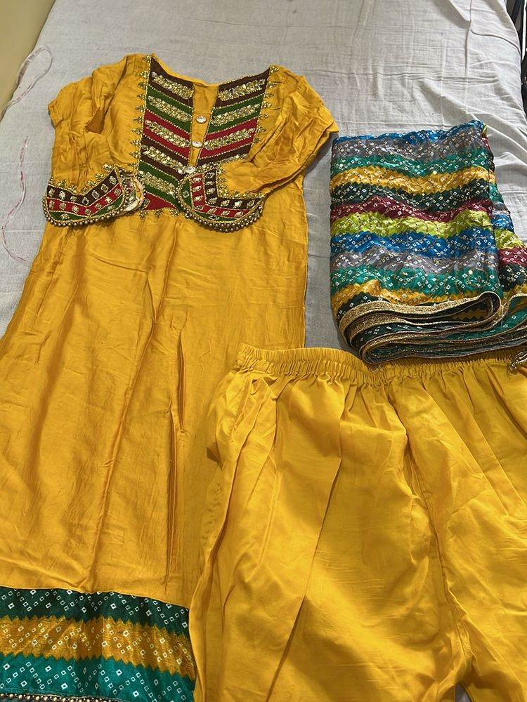 Yellow Kurta Set