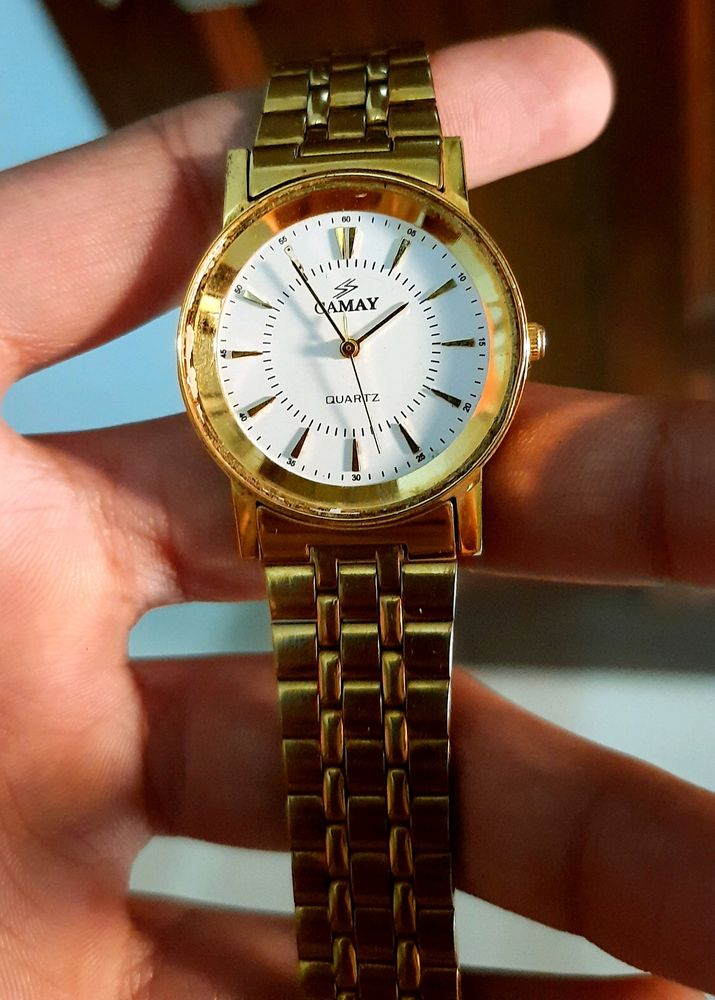 Branded Golden Watch For Men And Boys