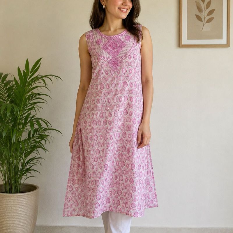 Beautiful Pink Kurta