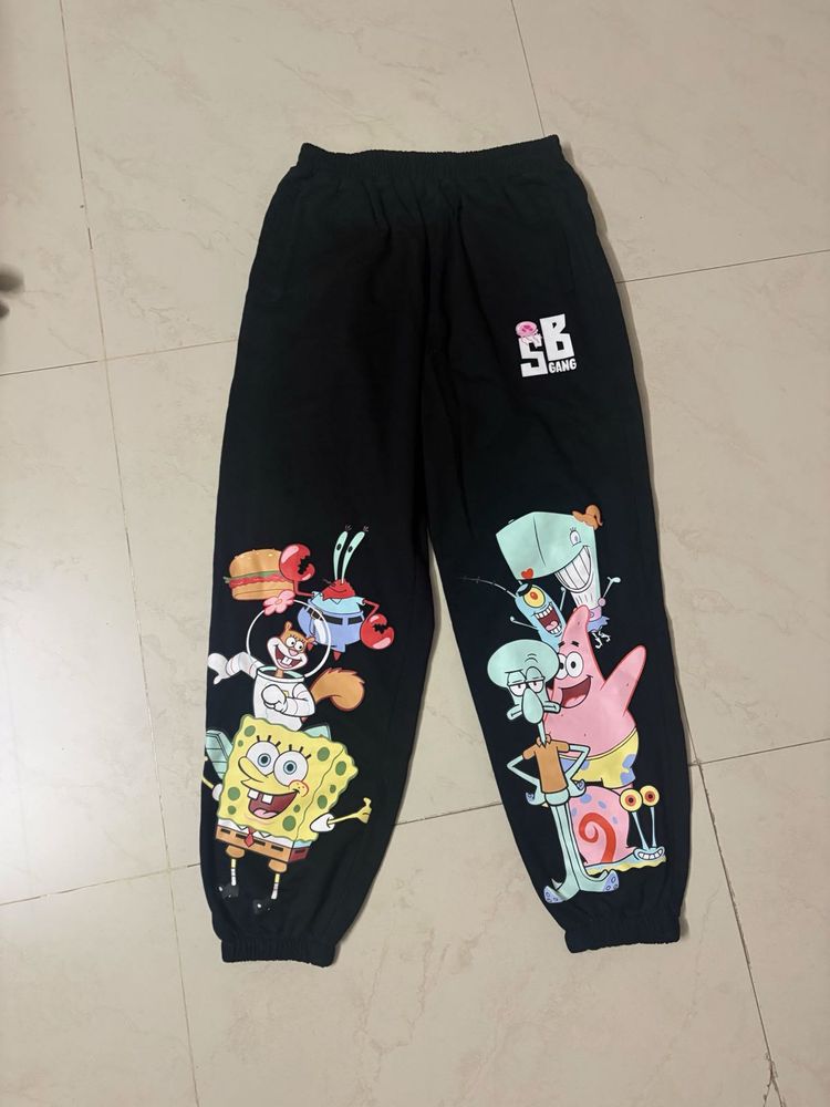 SpongeBob Cartoon Print Joggers