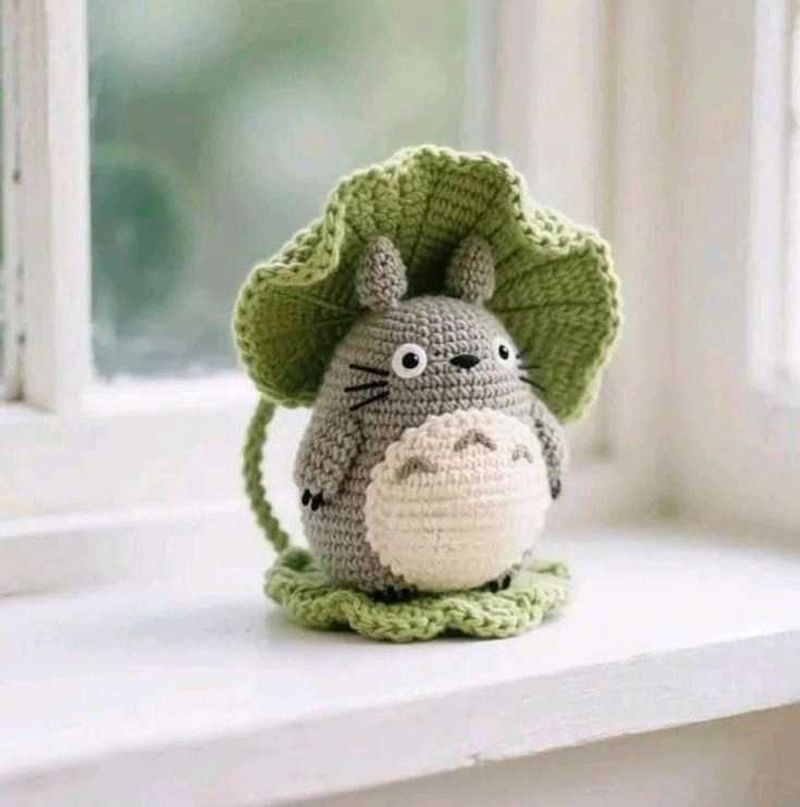 Handmade Crochet Totoro Figurine