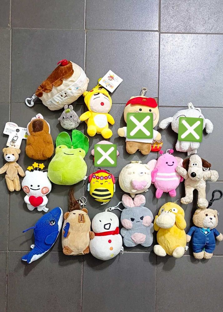 Assorted Plushies &amp; Keychains