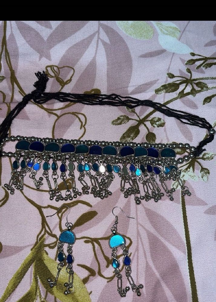 Boho Choker Necklace &amp; Earring Set