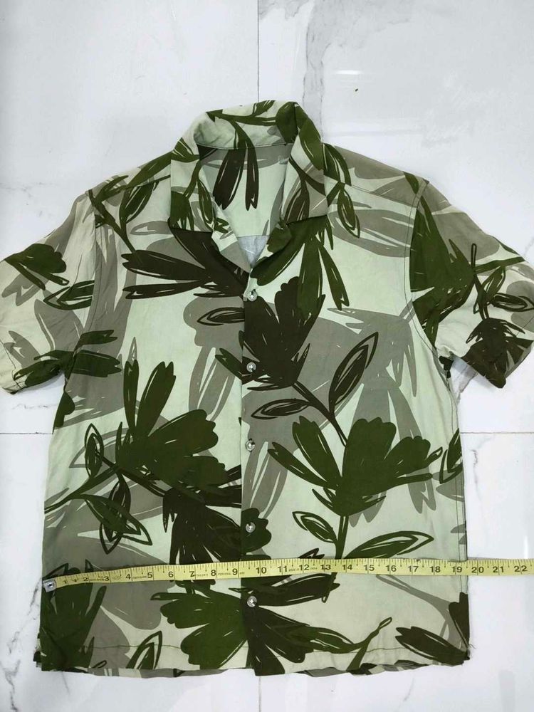 Men's Floral Print Short Sleeve Shirt