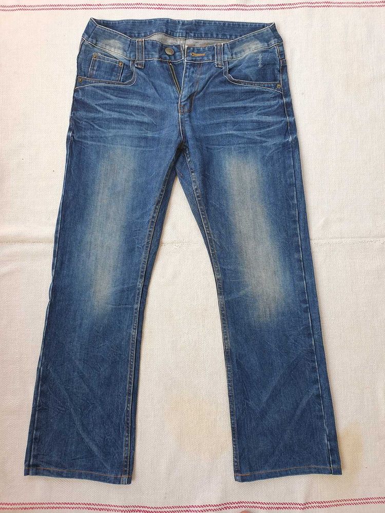 Classic Blue Wash Denim Jeans